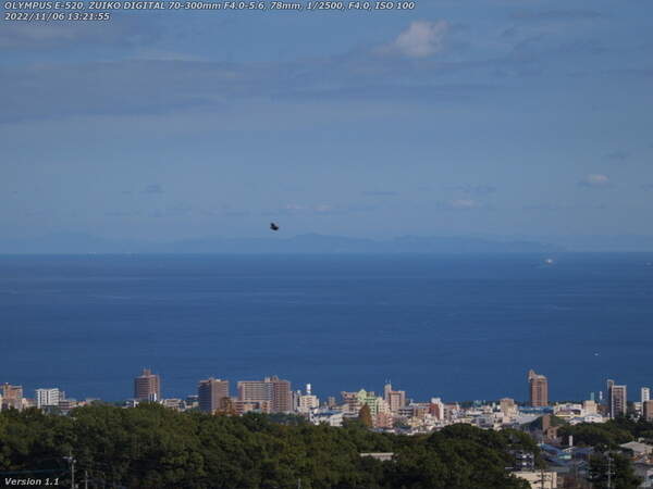 南立石板地町(別府市) 天気がいいので四国が見える