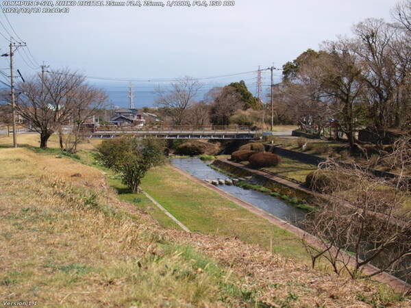境川(別府市) 境川に架かる西別府橋