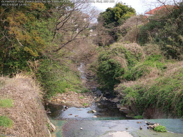春木川(別府市) 河川敷広場は整備されていない