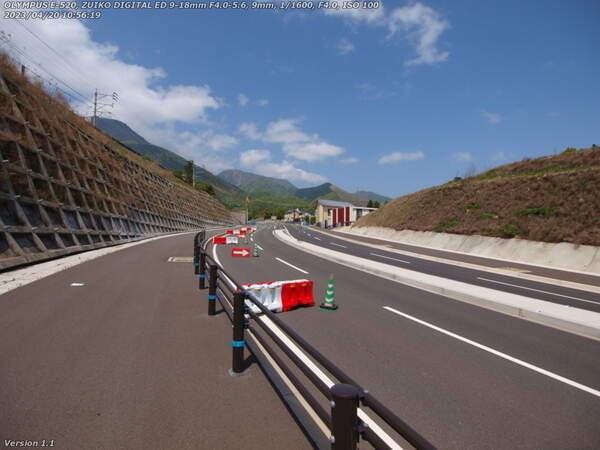 52号線(別府市) 52号線の新道はまだ工事中