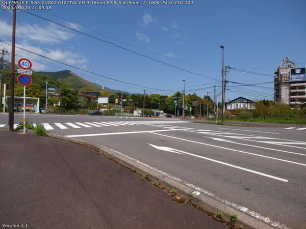 52号線(別府市) 堀田三差路