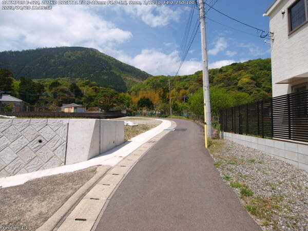 堀田(別府市) 道が狭くなる