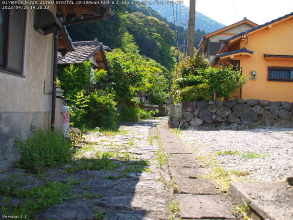 堀田(別府市) 旧旅館街の石畳