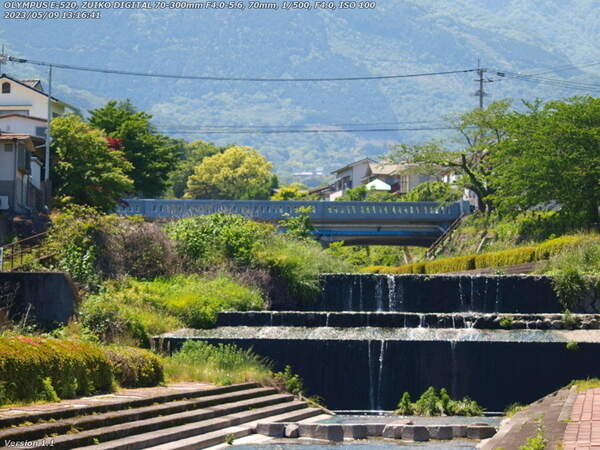 境川(別府市) 朝日橋(市役所通り)