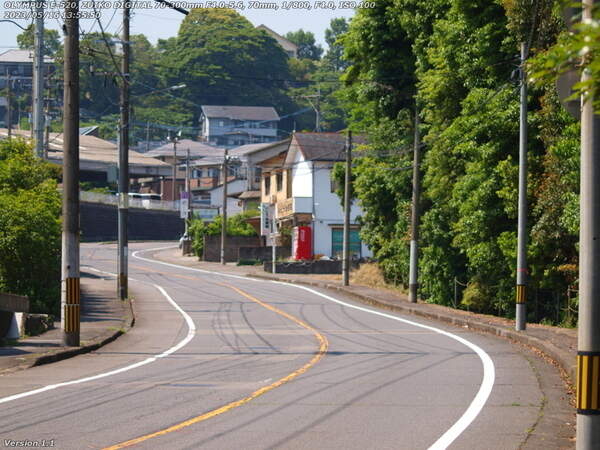 実相寺山通り(別府市) 春木川へ向かう