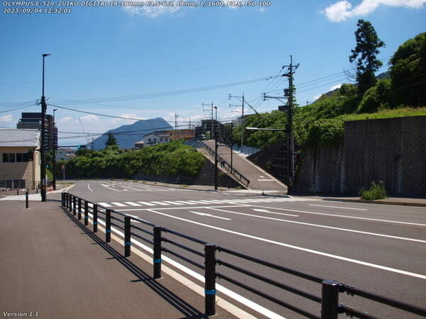南立石本町(別府市) 52号線の新道と旧道の交差点