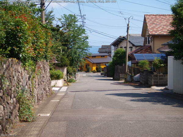 南荘園町(別府市) 六角温泉の手前を左折する