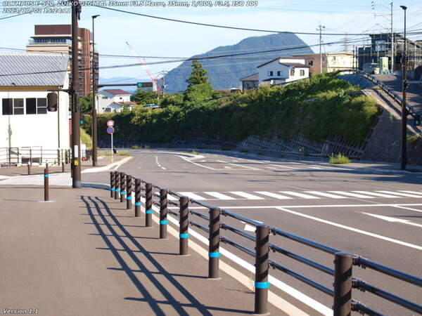 南立石本町(別府市) 52号線の新道と旧道の交差点