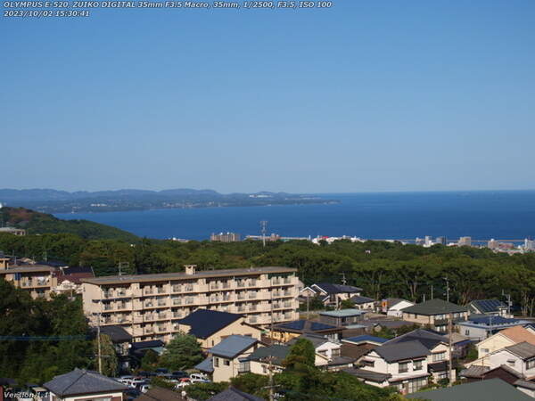 南立石板地町(別府市) 国東半島の方向