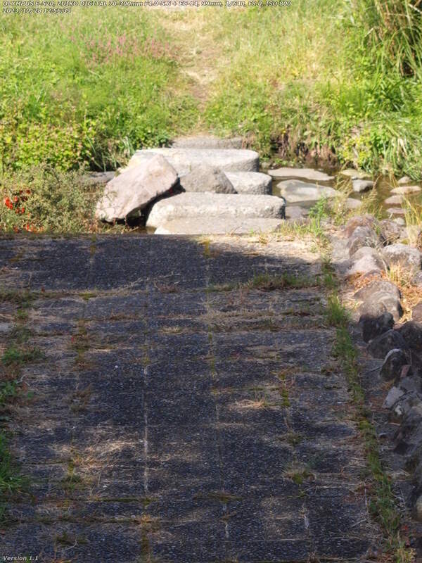 南立石二区(別府市) 西別府団地の手前で河川敷広場へ下りる