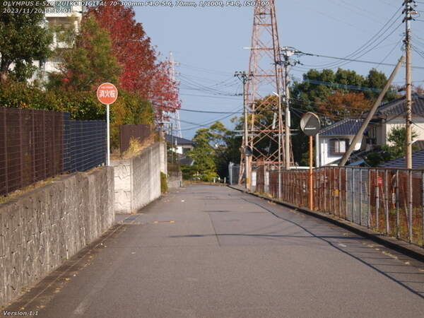 南立石二区(別府市) 西別府団地の下の道を境川方面へ進む