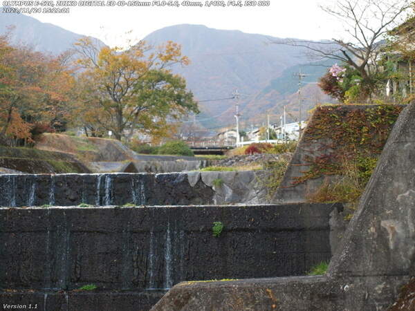 境川(別府市) 西別府橋が見えてきた