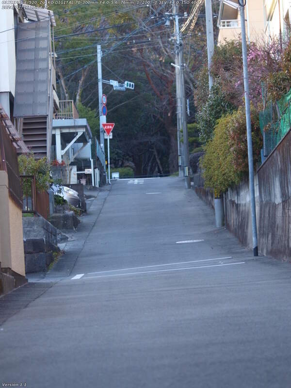 南荘園町(別府市) 南荘園町の住宅街を南立石公園へ向かう