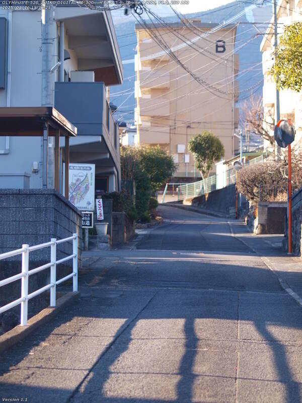 南立石板地町(別府市) 小学生時代の通学路で自宅へ