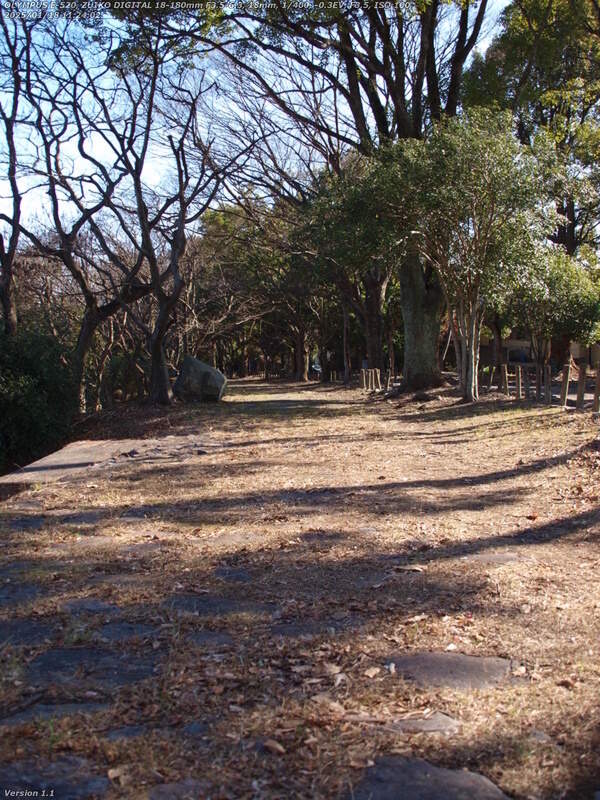 南立石二区(別府市) 境川の土手上の遊歩道で南立石公園を目指す