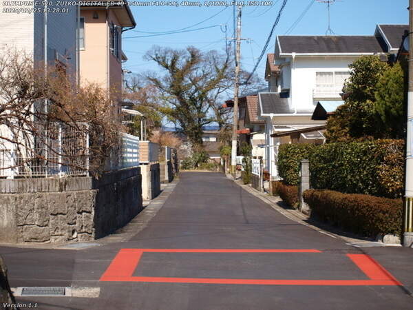 南立石生目町(別府市) 境川へ向かう