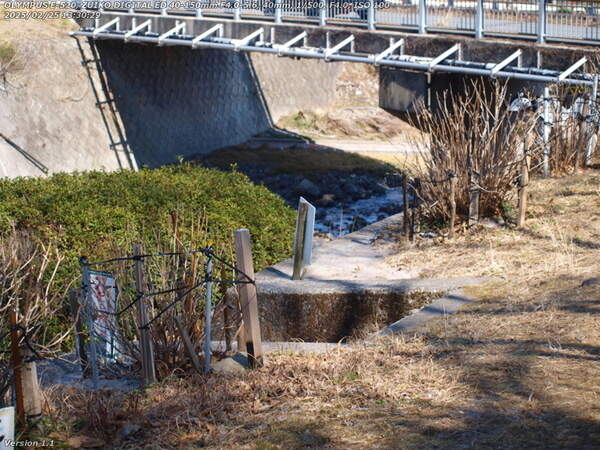 南立石生目町(別府市) 西別府橋のすぐ上流で河川敷広場へ下る
