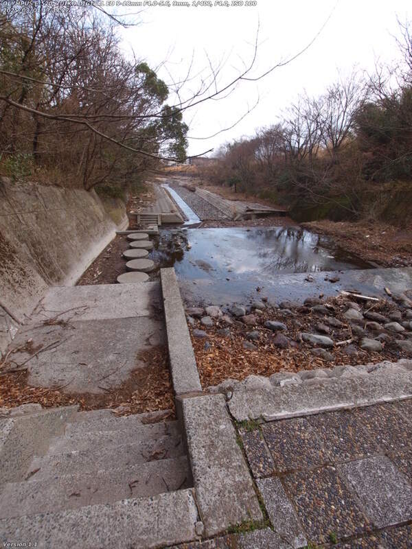 境川(別府市) 五連と四連の飛び石