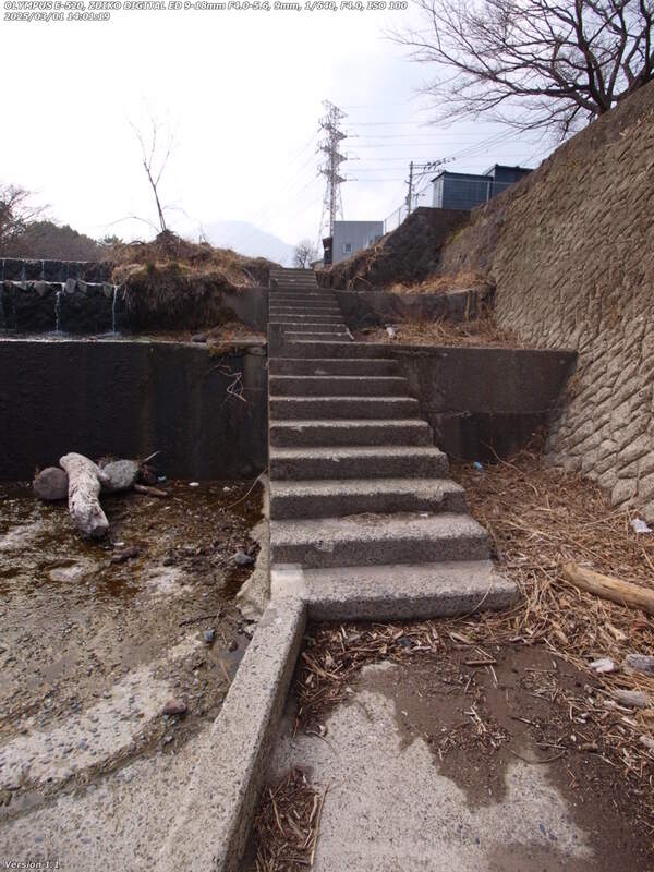 境川(別府市) 上流へ引き返す