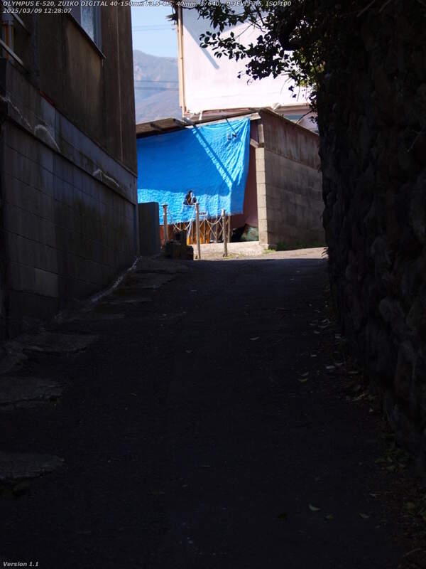 南立石生目町(別府市) 生目町に入る