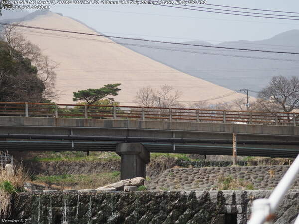 境川(別府市) 古戦場橋と扇山