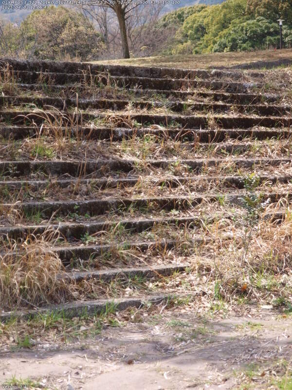 境川(別府市) 階段で南立石公園へ上る