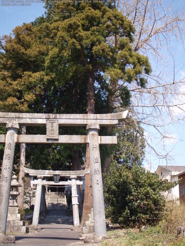 生目神社(別府市) 生目神社の二の鳥居と三の鳥居