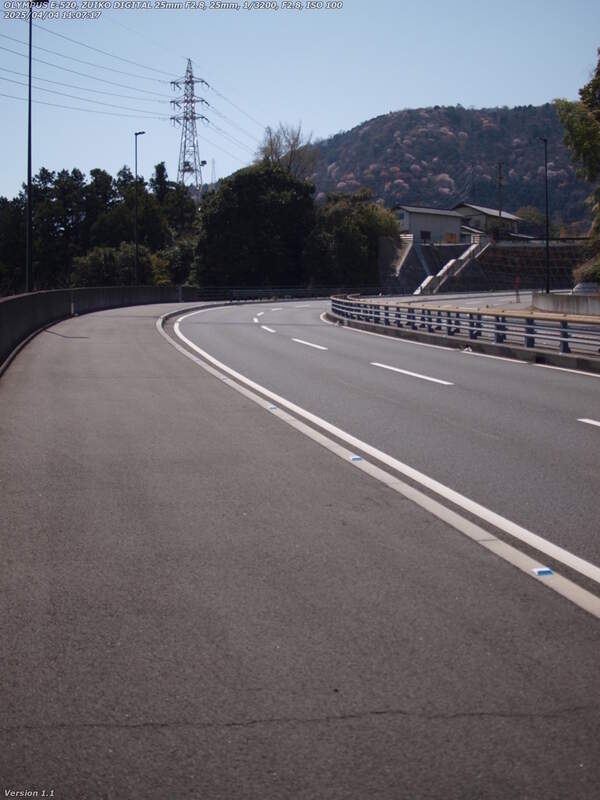 南立石板地町(別府市) 52号線の歩道で本町へ向かう