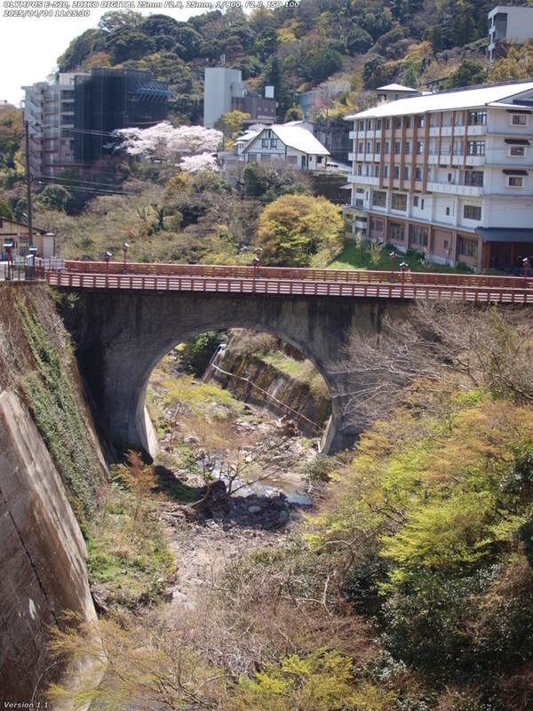 観海寺(別府市) 朝見川に架かる観海寺橋