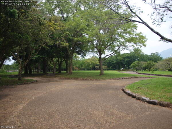 南立石公園(別府市) 曇天の南立石公園を歩く