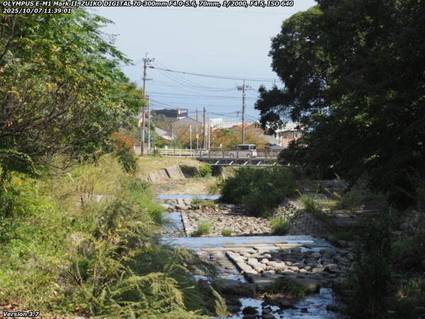 境川(別府市) 西別府橋はもうすぐ