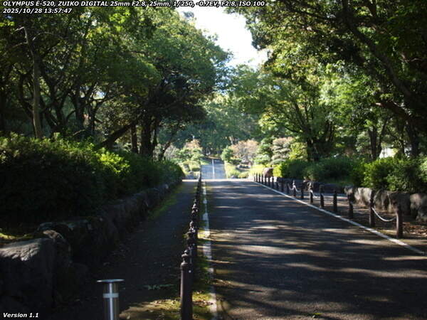 南立石公園(別府市) 南立石公園を進む