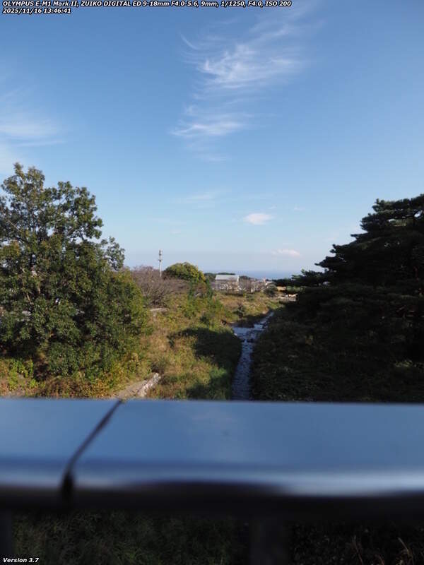 境川(別府市) イナコスの橋からの下流の眺め