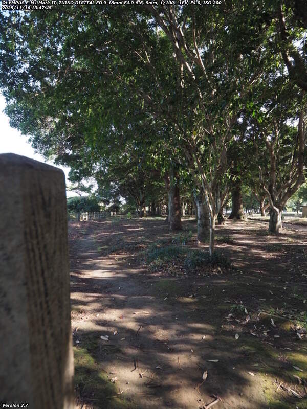 南立石公園(別府市) 南立石公園を境川沿いに下流へ進む