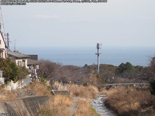 境川(別府市) 四国は見えない