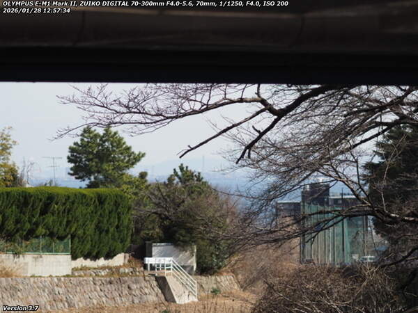 境川(別府市) 大学橋をくぐる