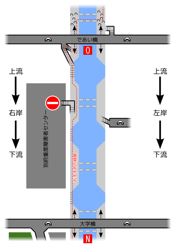 09. 大学橋から "であい橋" まで